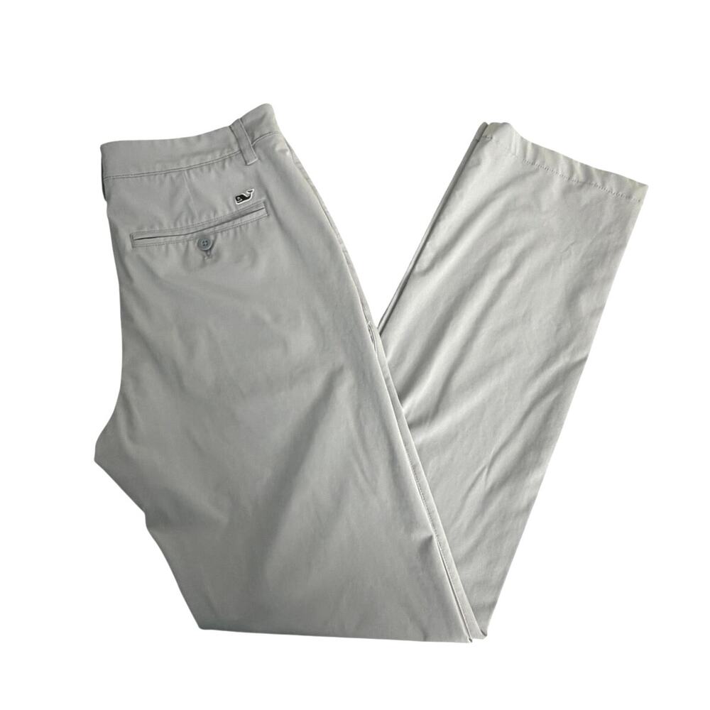 Vineyard Vine’s men’s gray tech chino golf pant size 30x32